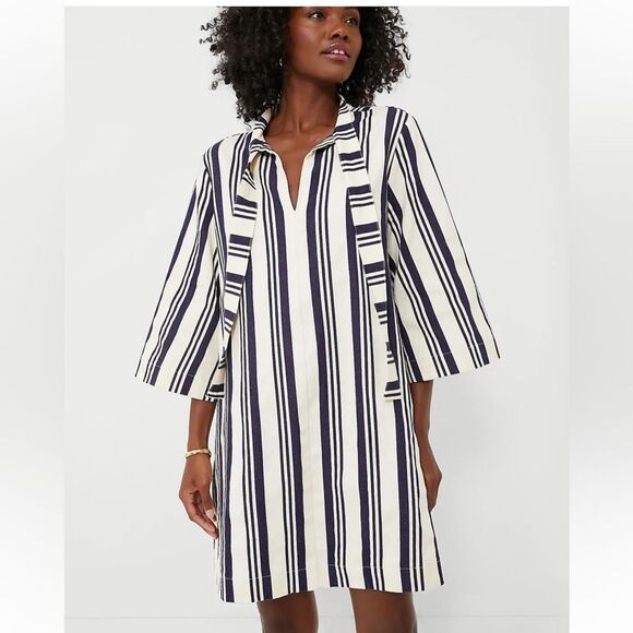 Tuckernuck Navy Stripe Montauk Dress - Picture 1 of 7